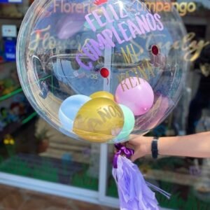 Globo con globos adentro (colores a elegir)